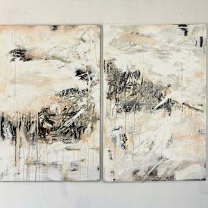 Tectonic Shift (Diptych) by Jutta Rika Bressem, Image 4.