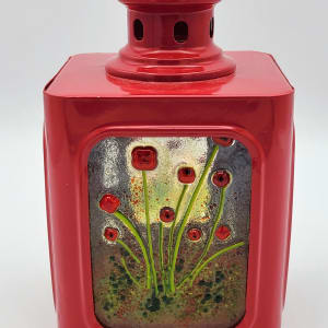 Lantern-Red with Poppy Fields 