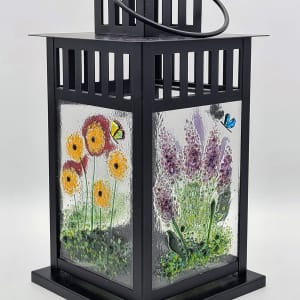 Lantern with Botanical Panels 