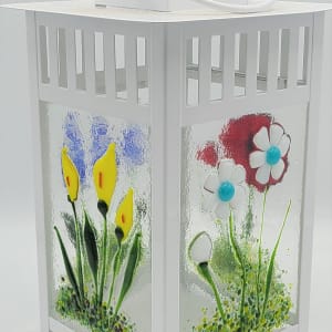 Lantern with Floral Panels by Kathy Kollenburn 