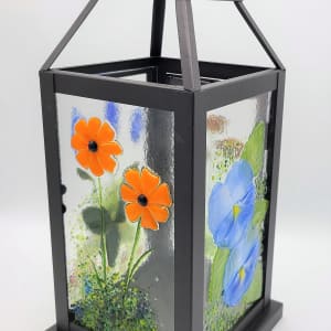 Lantern with Botanical Panels, Large by Kathy Kollenburn 