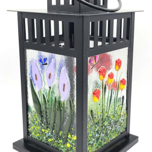 Lantern with Botanical Panels by Kathy Kollenburn 