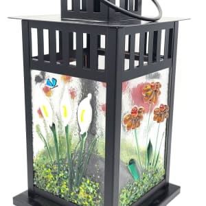 Lantern with Botanical Panels by Kathy Kollenburn 