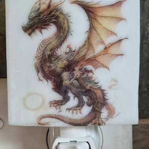 Nightlight-Winged Dragon by Kathy Kollenburn 