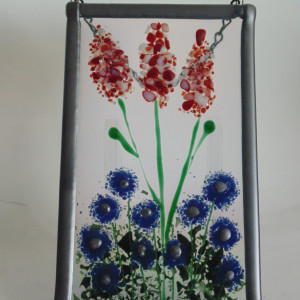 Garden Hanger-Steel blue frame by Kathy Kollenburn