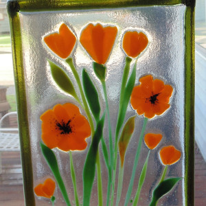 Garden Hanger-Orange Poppies by Kathy Kollenburn