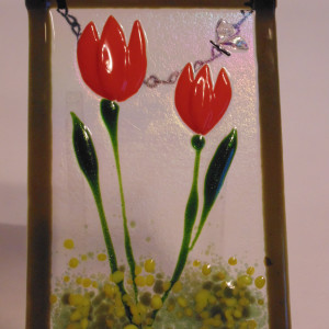 Garden Hanger-Orange Tulips by Kathy Kollenburn