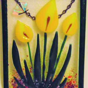 Garden Hanger-Yellow Calla Lillies by Kathy Kollenburn