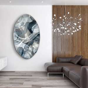 A Soft Unfolding by Jennifer Haley  Image: A Soft Unfolding by Jennifer Haley is a layered resin sculpture that brings soft luminosity and calm into any room. The drifting silver tones and dimensional surfaces create a sense of gentle expansion, transforming a space with elegance and ease. A perfect addition to modern interiors that appreciate depth, movement and elevated energy.