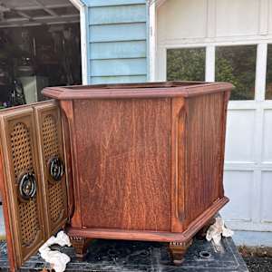 Refinished Side Table by Riley Wallace, Image 1.