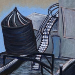 Snowlight Balcony by Artist: Sandra Mucha