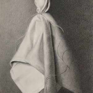 Napkin in Graphite by Amy Mills, Image 1.