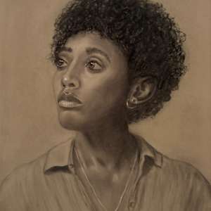 Charcoal Portrait by Amy Mills, Image 1.