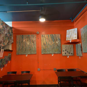 Cosmic Wave by Laura McClanahan  Image: iInstallation by The Exhibit Gallery at the Booch Bar, Hilo, Hawaii