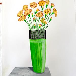 Carnations in the Green Vase by Martin Briggs 