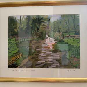River Dikler, Downstream, Cotswolds by Martin Briggs 