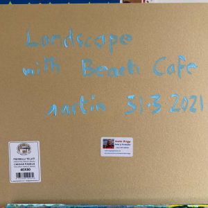 Landscape with Beach Cafe by Martin Briggs 