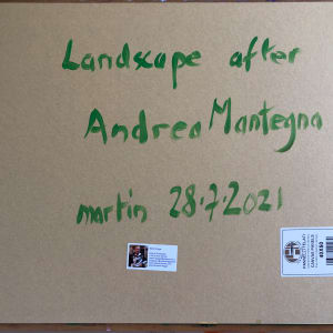 Landscape after Andrea Montegna by Martin Briggs 