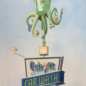 Octopus Car Wash by Bradley Leslie Art