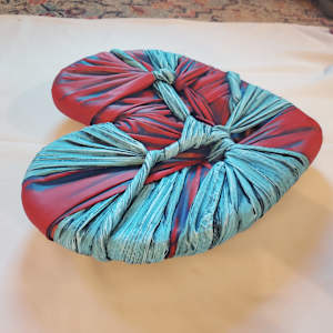 "Red & Aqua Heart" by Juju Bartush 