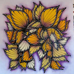 "Butterfly Bouque, Yellow" by Juju Bartush, Image 4.
