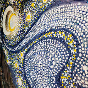 "Starry Night, the view from the asylum" by Juju Bartush, Image 7.