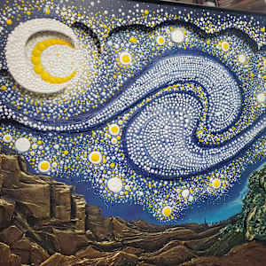 "Starry Night, the view from the asylum" by Juju Bartush, Image 8.