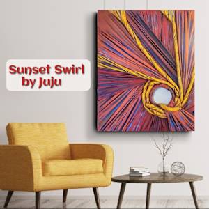 "Sunset Swirl" by Juju Bartush 