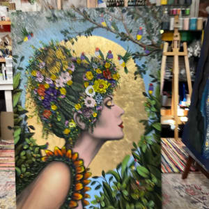 Lady Gouldian, by Juju Bartush by Juju Bartush 