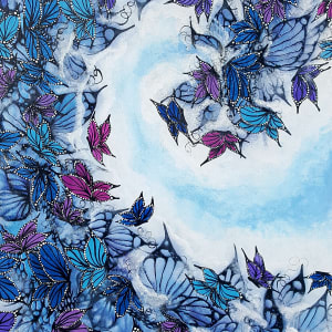 Butterfly Shadows, Kaleidoscope by Juju Bartush artbyjuju by Juju Bartush