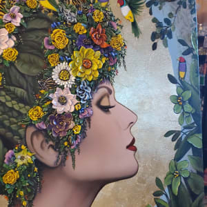 Lady Gouldian, by Juju Bartush by Juju Bartush 