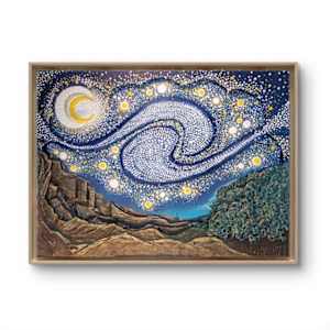 "Starry Night, the view from the asylum" by Juju Bartush, Image 1.