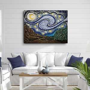 "Starry Night, the view from the asylum" by Juju Bartush, Image 2.