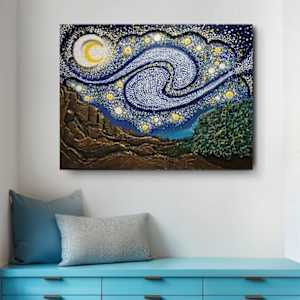 "Starry Night, the view from the asylum" by Juju Bartush, Image 4.