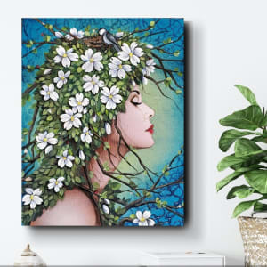 "Dogwood & Ladybugs" by Juju Bartush 