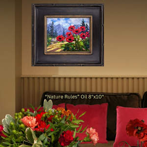 "Nature Rules" Oil 8x10 by Schaefer/Miles Fine Art Inc. Kevin D. Miles & Wendy Sue Schaefer-Miles 