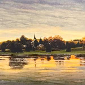 Pigeon Falls-Autumn by Schaefer/Miles Fine Art Inc. Kevin D. Miles & Wendy Sue Schaefer-Miles