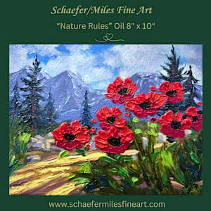 "Nature Rules" Oil 8x10 by Schaefer/Miles Fine Art Inc. Kevin D. Miles & Wendy Sue Schaefer-Miles 