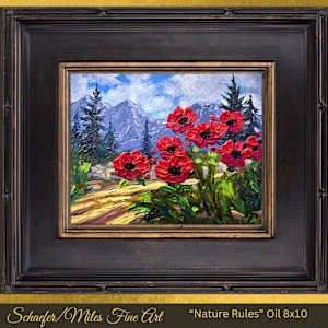 "Nature Rules" Oil 8x10 by Schaefer/Miles Fine Art Inc. Kevin D. Miles & Wendy Sue Schaefer-Miles 
