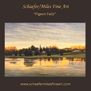 Pigeon Falls-Autumn by Schaefer/Miles Fine Art Inc. Kevin D. Miles & Wendy Sue Schaefer-Miles 
