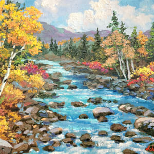 Clear Mountain Stream by Schaefer/Miles Fine Art Inc. Kevin D. Miles & Wendy Sue Schaefer-Miles
