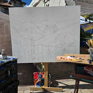 Telluride Gold by Schaefer/Miles Fine Art Inc. Kevin D. Miles & Wendy Sue Schaefer-Miles  Image: The Beginning. Created at the Telluride Autumn Car Classic and Art Festival. 9 - 2024