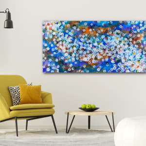Aqueous Pulse V by Jacquelyn Stephens  Image: Aqueous Pulse V large colourful abstract painting