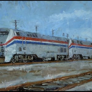 Amtrak train by Donald Yatomi