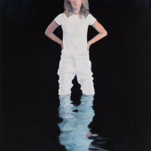 Knee-deep  (Portrait of Lisa McCune) by Yvonne East