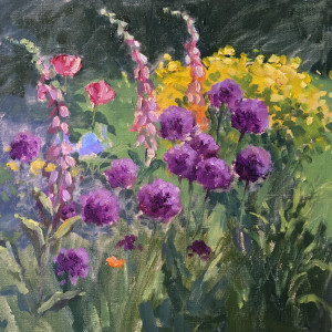 Alliums & Foxgloves by Mo Teeuw