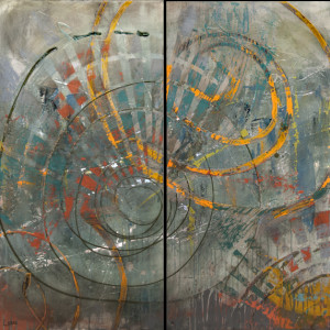 A Matter Of Focus (Diptych) by Lynette Ubel