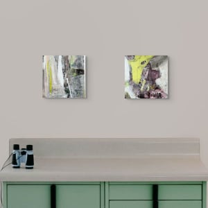 The Approach 1 by Victoria Johns Art  Image: The Approach 1, shown with another in the series in a room setting.