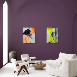 Curious Perspectives 8 by Victoria Johns Art  Image: Curious Perspectives 8 & 7 in a room setting