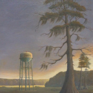 Chauvin Water Tower by Leslie  Martin